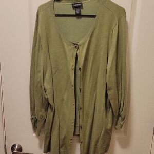 Lane Bryant Olive Green Women's Cardigan